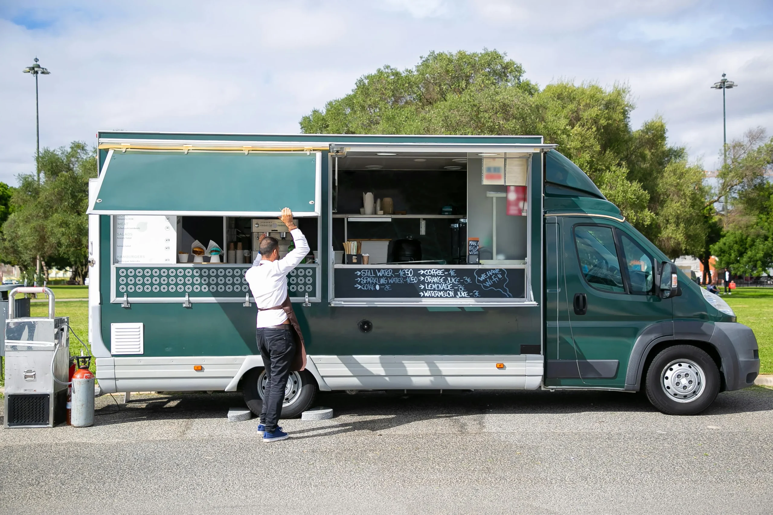 food truck interior